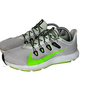 Nike Mens Quest 2 Platinum Electric Green Running Shoes 9.5‎ CI3787-005 Sneaker